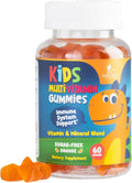Gominolas Multivitamínicas para Niños - Sin Azúcar - Sabor Naranja - 60 Gominolas