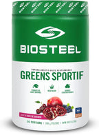 BIOSTEEL Sport Greens Powder, Superfood en Polvo de Alto Rendimiento, Fórmula No-GMO, Sabor Pomegranate Berry, 30 Servicios