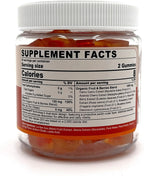 Organic Vitamin C Gummies 120mg for Adults, Sugar Free, Daily Immune Defense, Raw Antioxidant, 100% Whole Food Chewable Vitamin C Supplement from 1200mg Berries & Fruits for Collagen, Vegan, 60 Counts