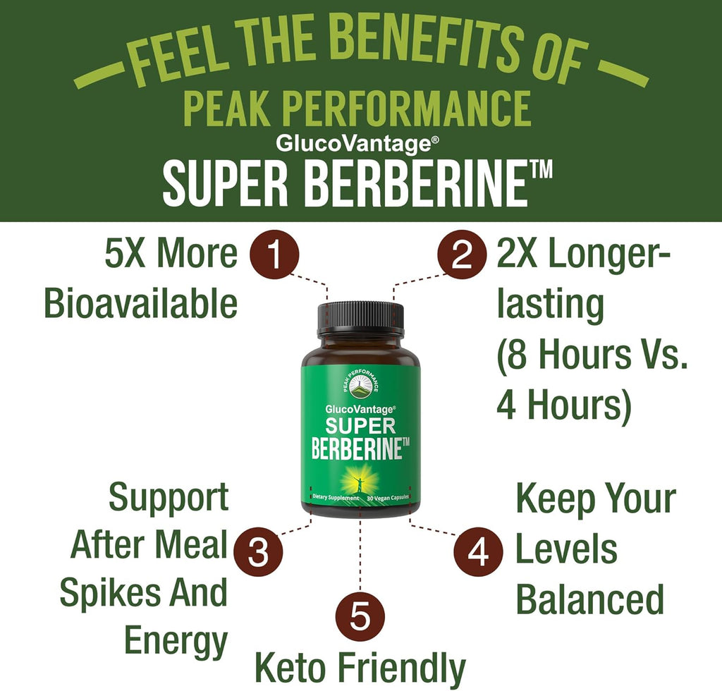 Dihydroberberine Super Berberine - GlucoVantage® 200mg - Cápsulas Veganas