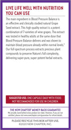 New Chapter Blood Pressure Take Care - Suplemento para la Tensión Arterial - 60 Comprimidos