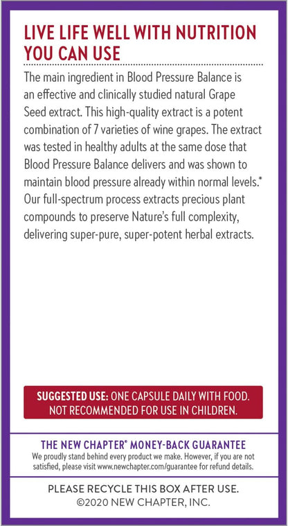 New Chapter Blood Pressure Take Care - Suplemento para la Tensión Arterial - 60 Comprimidos – Image 7