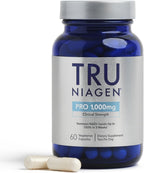 TRU NIAGEN Suplemento de NAD+ Patentado | Nicotinamida Ribósido (NR) | 30 dosis de 1000 mg (2x500 mg)