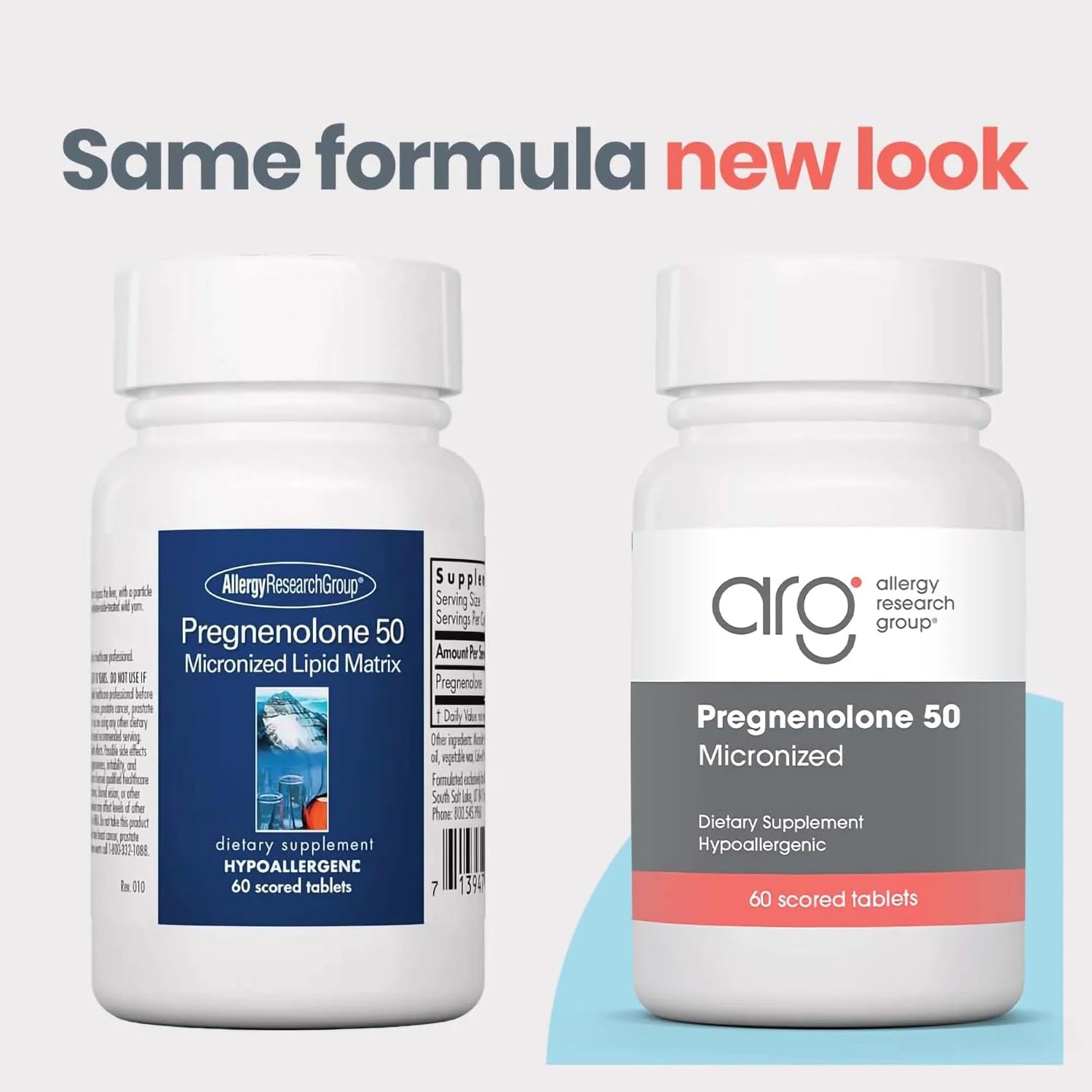 NutriCology Pregnenolona 50 mg - Micronizada - Precursor Hormonal - 60 Comprimidos