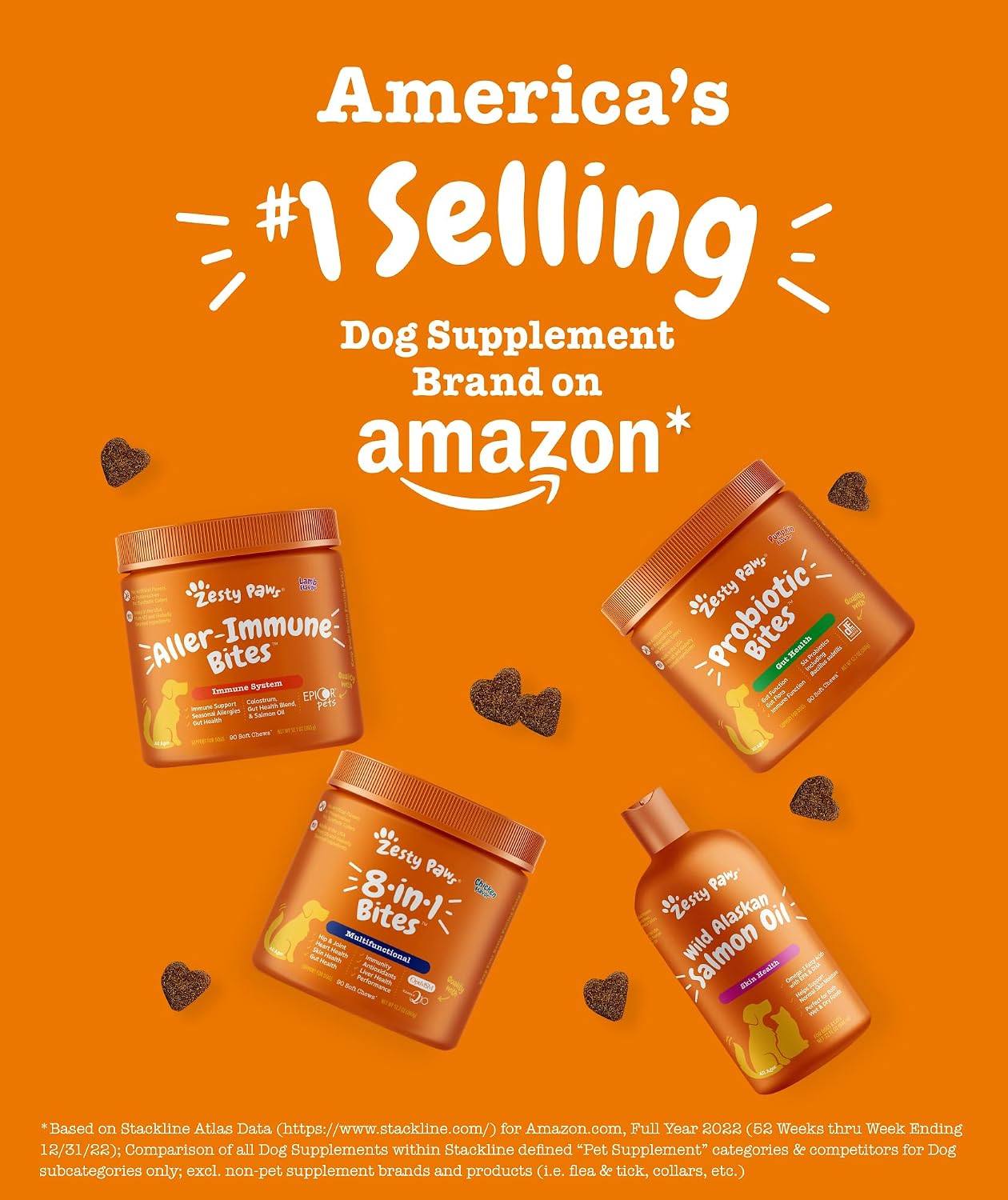 Zesty Paws Allergy Immune Soft Chews + Hemp Seed - 90 Masticables