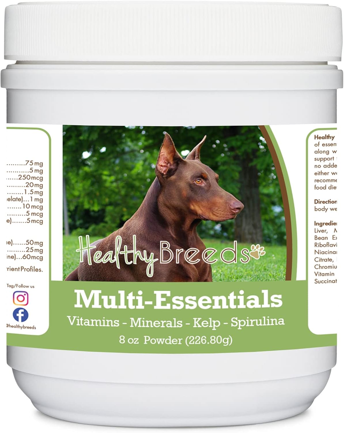 Healthy Breeds Multi-Essentials en Polvo para Perros - Suplemento de Vitaminas, Minerales y Antioxidantes - 227 g