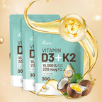 VivoNu Vitamina D3 10000 UI + K2 MK-7 200 mcg, 900 Cápsulas (3x300)