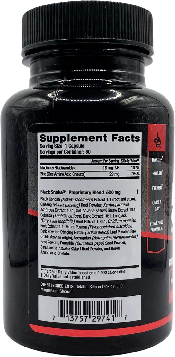 Vigor Labs Black Snake – Male Performance Capsules (30 Capsules)