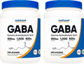 Nutricost Pure GABA (Ácido Gamma-Aminobutírico) en Polvo - 500 g (2 Paquetes)