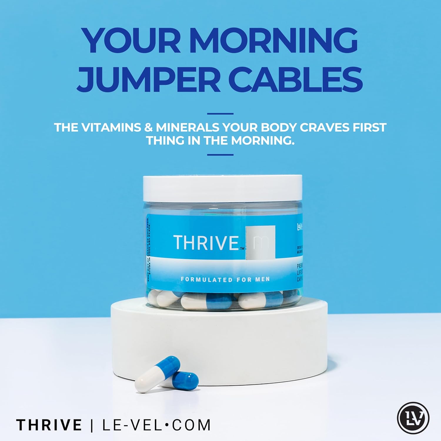 Le-Vel Thrive M Cápsulas Premium para Hombres - 60 Servicios