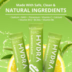 Hydra Powders NAD+ Nutrients Electrolyte Powder Packets - 16 Sobres Sabor Lima Limón