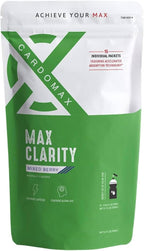 CardoMax Max Clarity - Suplemento Nootrópico Líquido con Alpha GPC, L-Teanina y Cafeína - 15 Stick Packs - Sabor a Bayas Mixtas