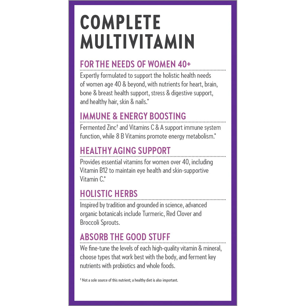 New Chapter Multivitamínico para mujeres 40 plus – 48 Comprimidos