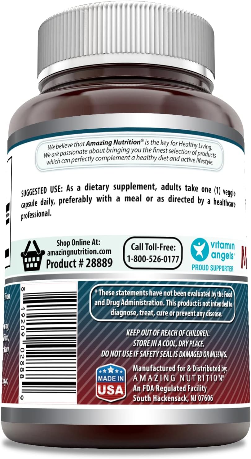 Amazing Formulas DHEA Micronizado 100 mg - 240 Cápsulas Vegetales