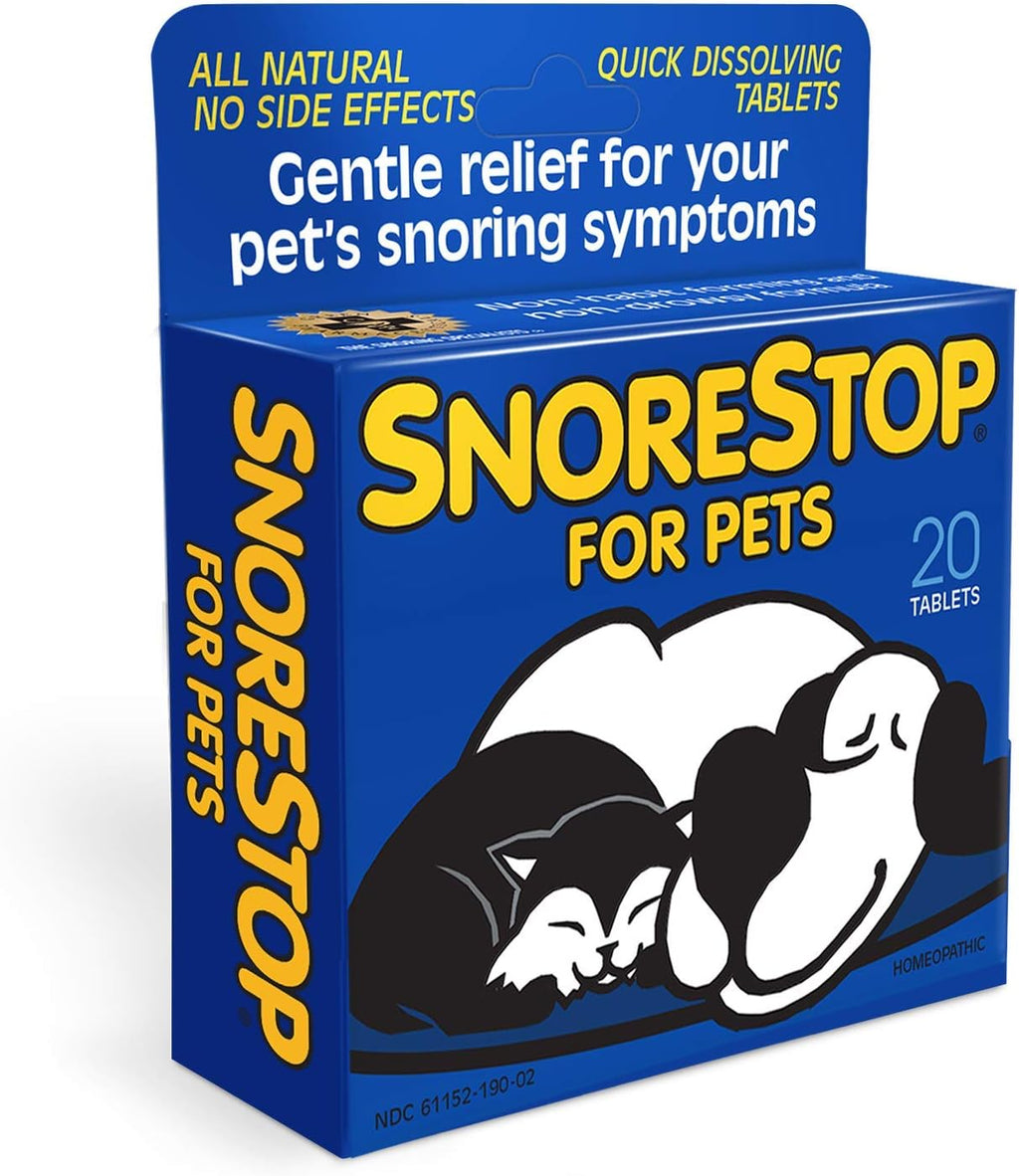 SnoreStop para Mascotas - 20 Comprimidos Masticables - Solución Natural Antirronquidos