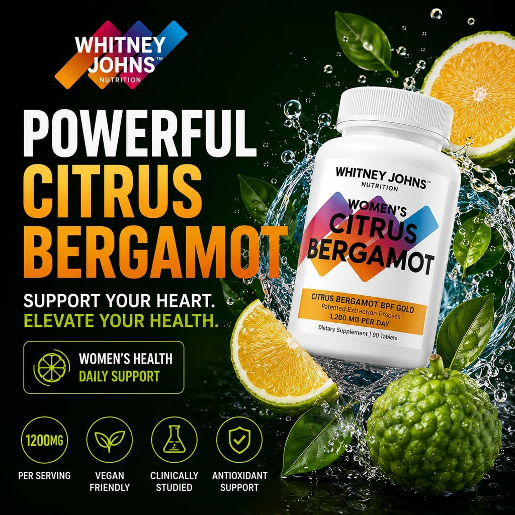 Whitney Johns Citrus Bergamot para Mujeres, 1200 mg, 90 Comprimidos