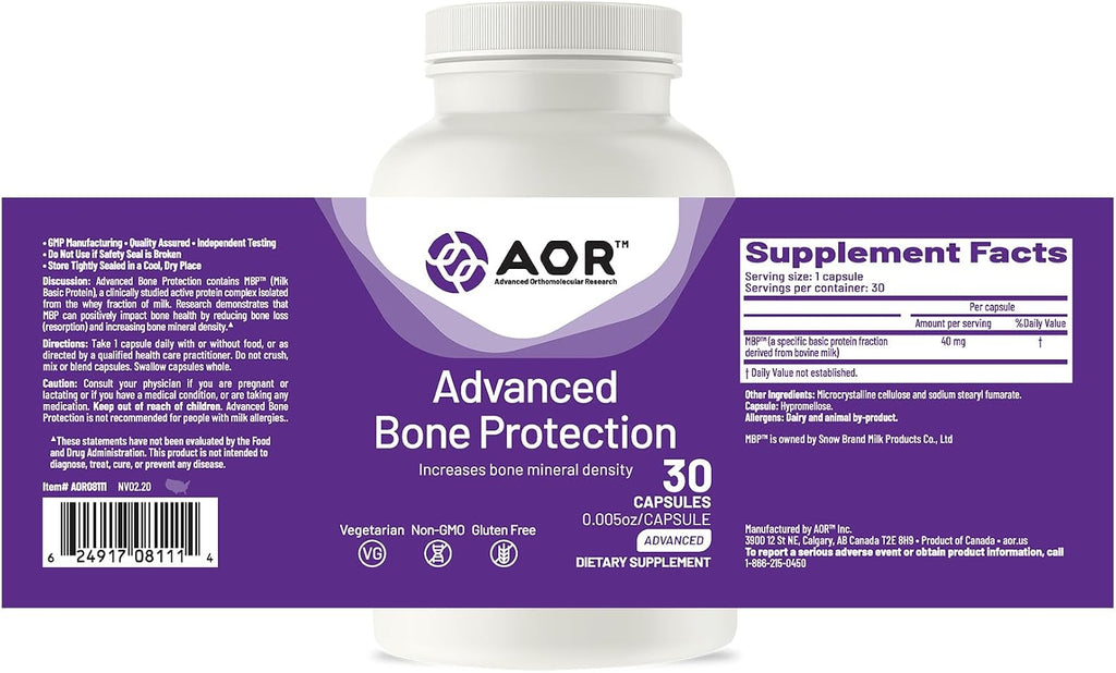 AOR Advanced Bone Protection 40mg MBP – 30 Cápsulas Vegetarianas