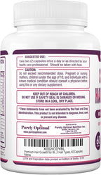 Purely Optimal Vitaminas para el Crecimiento del Cabello – 5000 mcg Biotina, Colágeno, Keratina – 60 Cápsulas