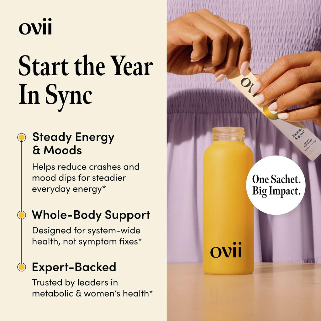 Ovii Apoyo Metabólico para Mujeres – Reducose® Morera Blanca con Myo-Inositol & D-Chiro Inositol 40:1 – Bienestar Diario y Control de Apetito – 30 Servicios