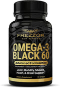 FREZZOR Omega 3 Black - New Zealand Green Lipped Mussel Oil, 60 Softgels