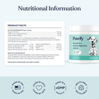 Pawfy Probióticos para Perros | Salud Digestiva y Piel | 30 Chews de Pollo
