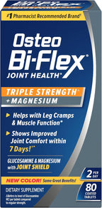Osteo Bi-Flex Triple Strength Glucosamina con Magnesio, 80 Comprimidos Recubiertos
