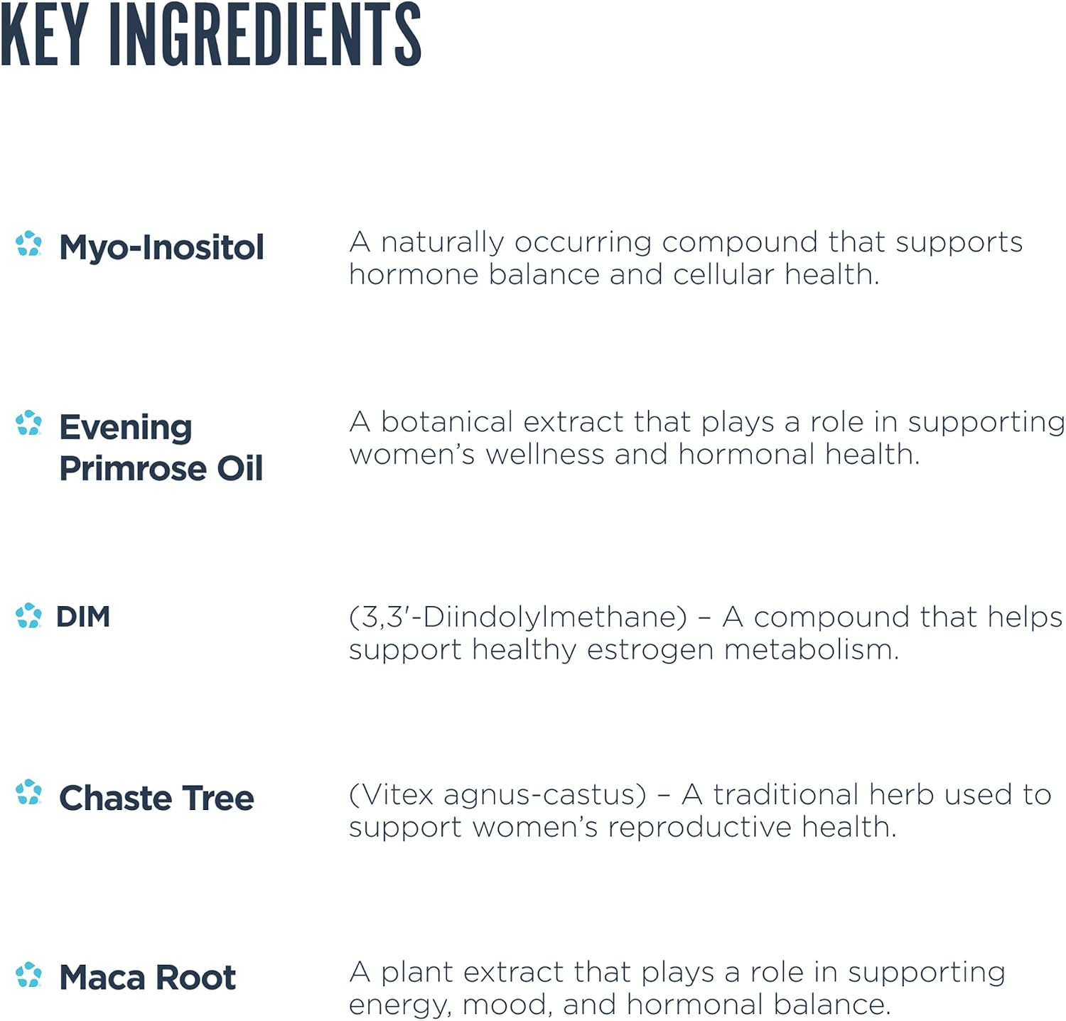 Revive MD Hormone Balance for Women – Suplemento de equilibrio hormonal con Myo-Inositol, Chaste Berry, DIM, Vitaminas C y E, Aceite de Onagra (180 Cápsulas)