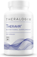 Theralogix Theravir Apoyo Inmunitario - 180 Cápsulas (90 Días) con Vitamina D3, C, Zinc, Quercetina y Melatonina - Certificado NSF