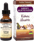Amber NaturalZ Kidney Rejuvenator - Suplemento Herbal para la Función Renal de Mascotas (30 ml)