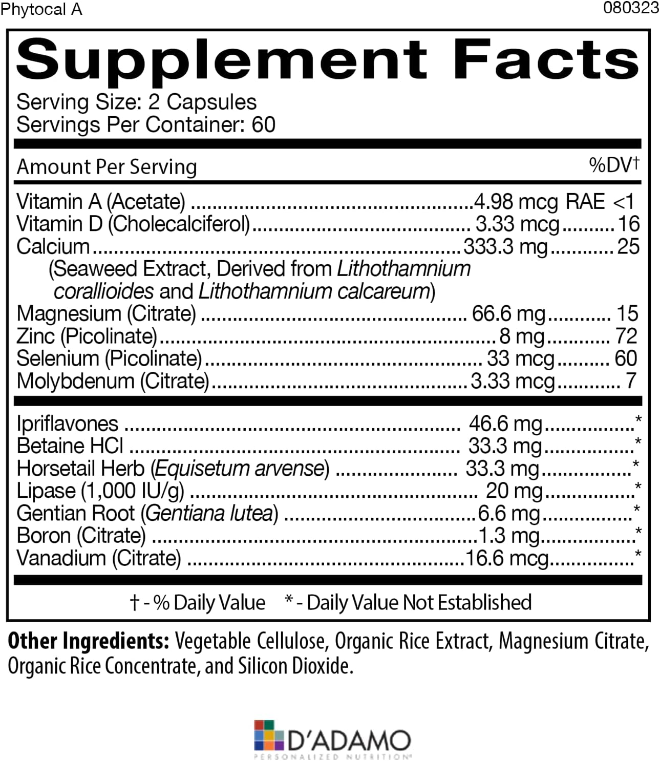 D'Adamo Personalized Nutrition - Optimal Health Stack (Blood Type A)