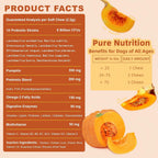 ZEBORA Probióticos para Perros - Masticables de Calabaza para Salud Digestiva e Inmunidad, 120 unidades