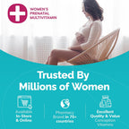 Conceive Plus Vitaminas Prenatales con Ácido Fólico, DHA y Colina - 60 Cápsulas Veganas