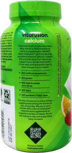 Vitafusion Calcium Adult Gummy Vitamins, 100 Gominolas de Calcio con Vitamina D