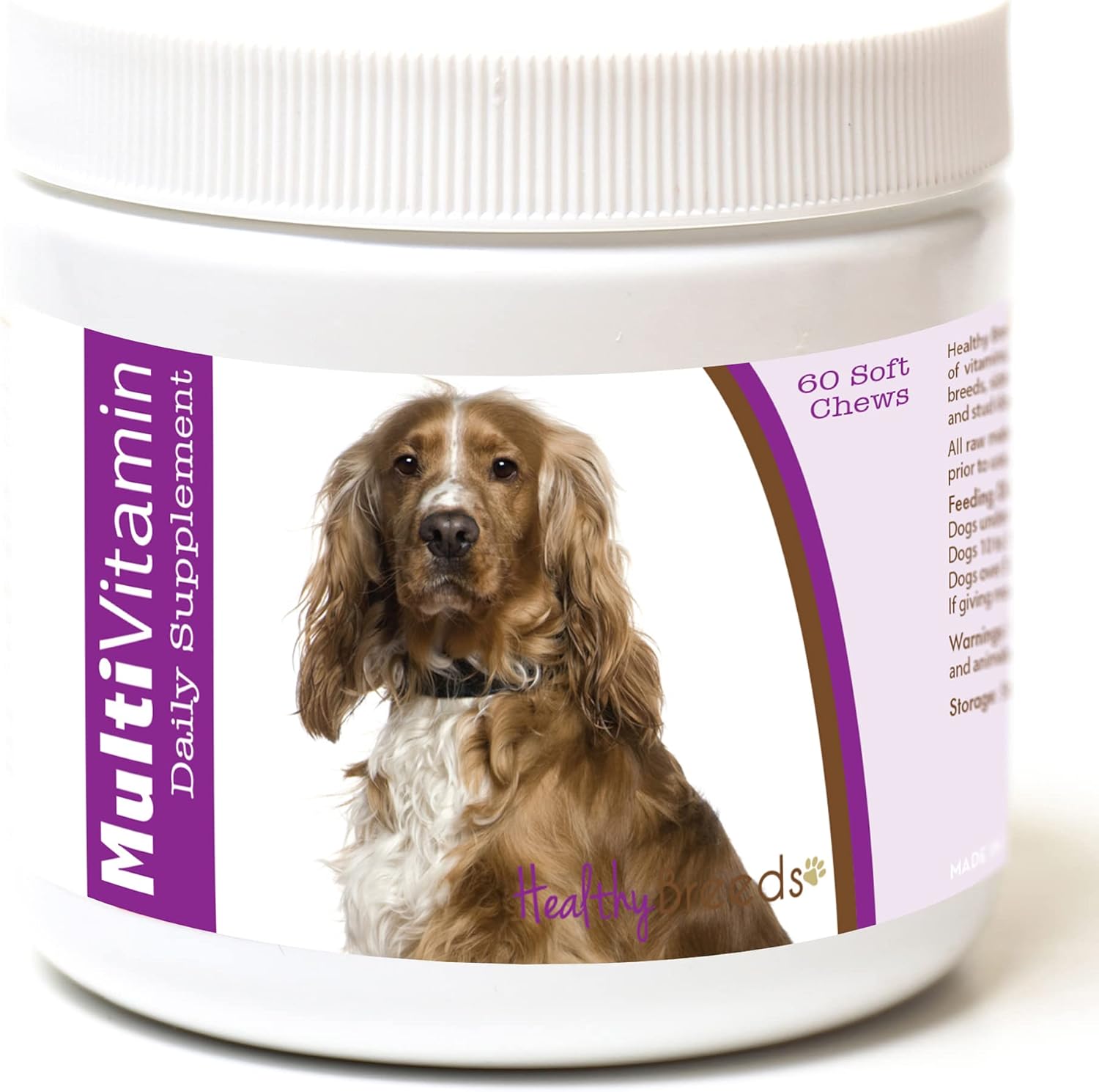 Healthy Breeds English Cocker Spaniel Multivitamínico en Masticables Blandos – 60 unidades