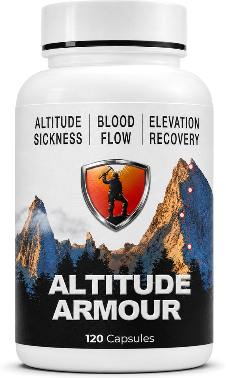 Altitude Sickness Prevention – Altitude Armour Premium Altitude Acclimation Support – Highly Bioavailable High Elevation Formula for Travel, Hiking, Skiing, & Mountain Trips