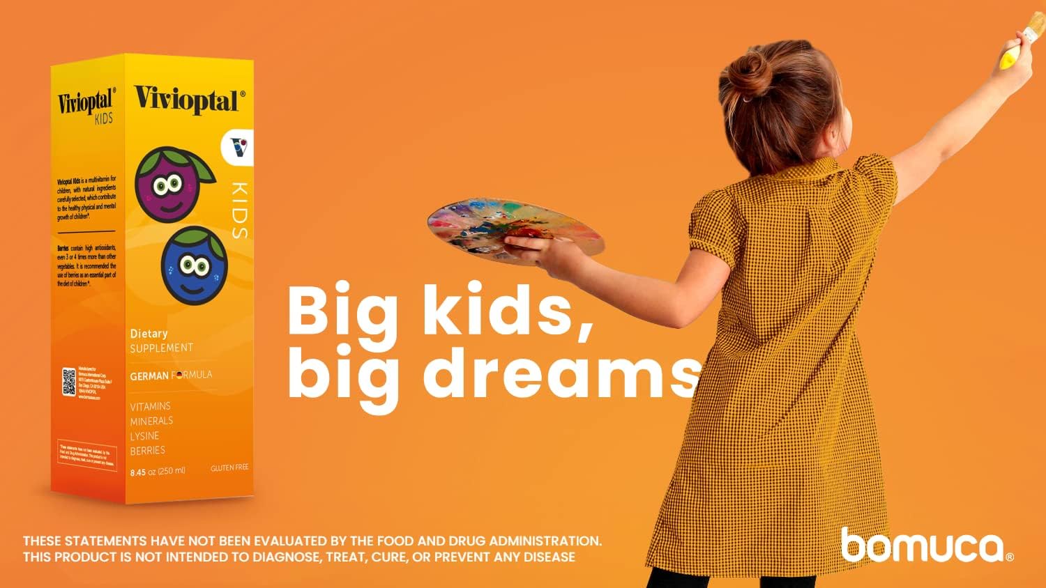 Vivioptal Kids, Multivitamínico y Multimineral Líquido, Sabor Bayas, 250 ml