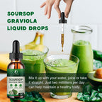 Soursop Graviola Extracto Líquido Orgánico - 118 ml (4 oz) - 60 Días - Vegano
