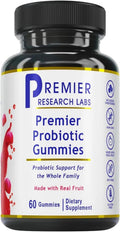 Premier Research Labs Probióticos Gomitas con Fibra - 60 Gomitas Veganas