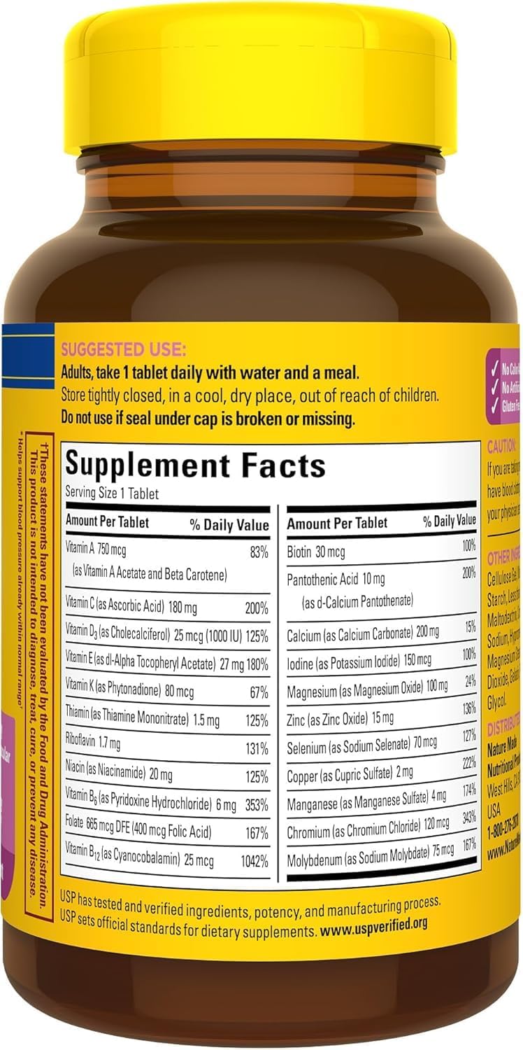 Nature Made Multivitamin for Women 50+ with Vitamin D, 90 Tablets