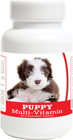 Healthy Breeds Bearded Collie Puppy Dog Multivitamin Tablet 60 Count