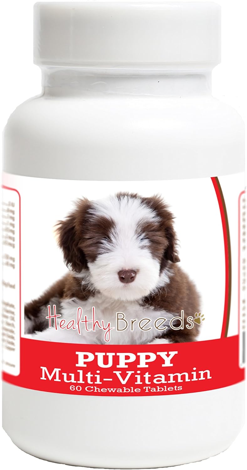 Healthy Breeds Bearded Collie Puppy Dog Multivitamin Tablet 60 Count