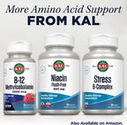 KAL Niacina Sin Enrojecimiento 500 mg, 120 Cápsulas