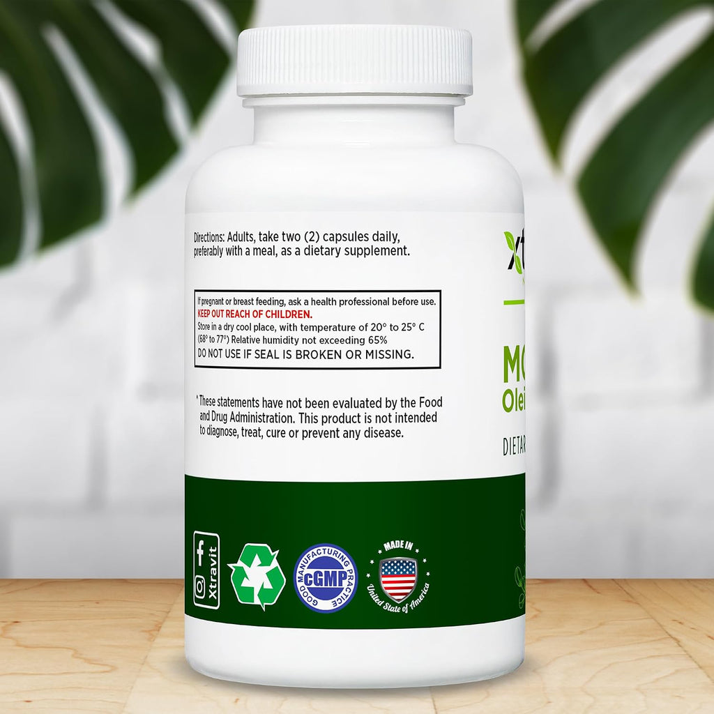 Xtravit Moringa Oleifera 1000 mg – 60 Cápsulas – Superalimento Natural Vegano
