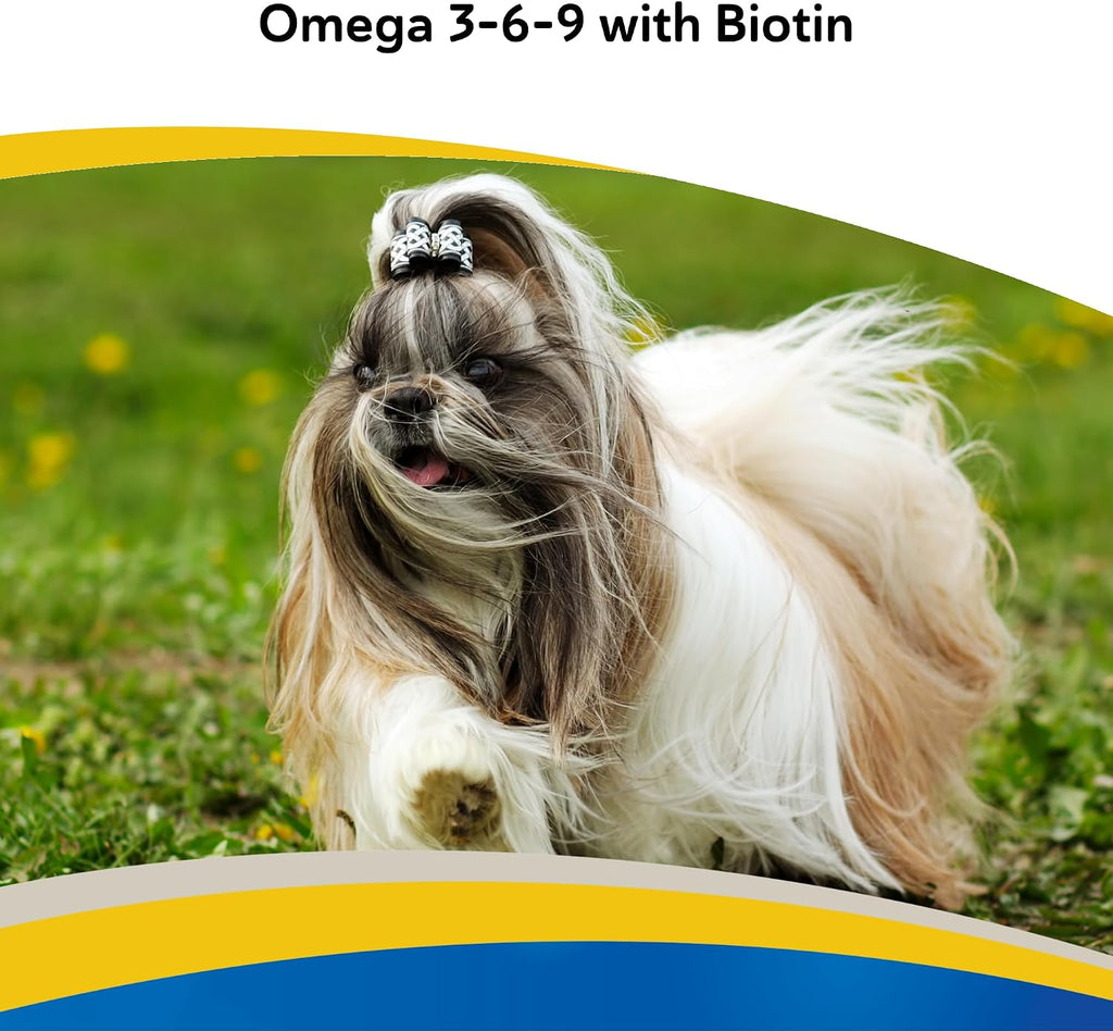 Doc Roy's Derma Coat Plus, Soft Chews with Omega 3-6-9 and Biotin for Dogs, 120 Count