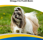 Doc Roy's Derma Coat Plus, Soft Chews with Omega 3-6-9 and Biotin for Dogs, 120 Count