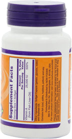 NOW Foods Vitamina A 25.000 UI, 100 Cápsulas Blandas (Pack de 4)