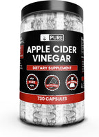 Pure Original Ingredients Vinagre de Manzana (365 Cápsulas) - Sin Rellenos, Siempre Puro, Verificado en Laboratorio