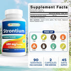 Best Naturals Strontium Bone Building Formula 680mg/serving 90 Cápsulas
