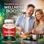 Gominolas de Mastic Gum 1000 mg - Apoyo Digestivo Natural, Resina de Pistacia Lentiscus, Vegano, Sin Gluten, 60 Gomitas
