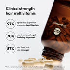 Moon Juice SuperHair - Vitaminas para el cabello con Biotina, 120 cápsulas